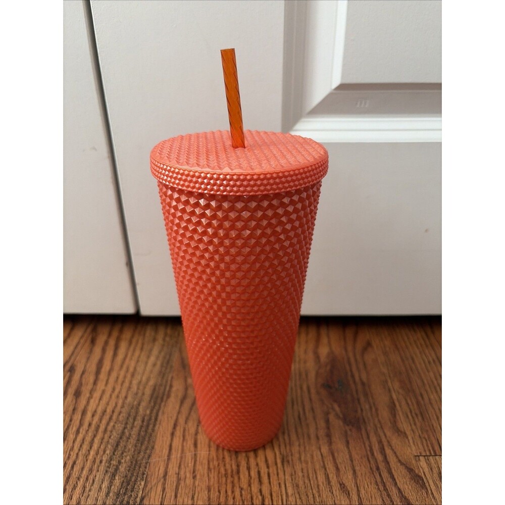 Starbucks Orange Bling Studded cup (24oz) - Picture 3 of 4